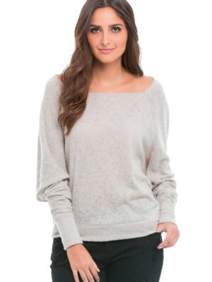 Ribbed Knit V-Neck Sweater