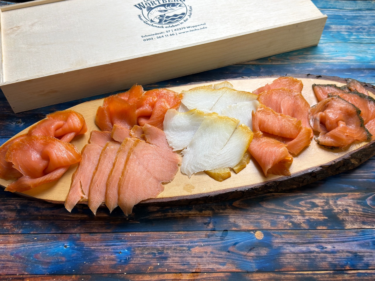 Präsent „Lachs trifft Butt“